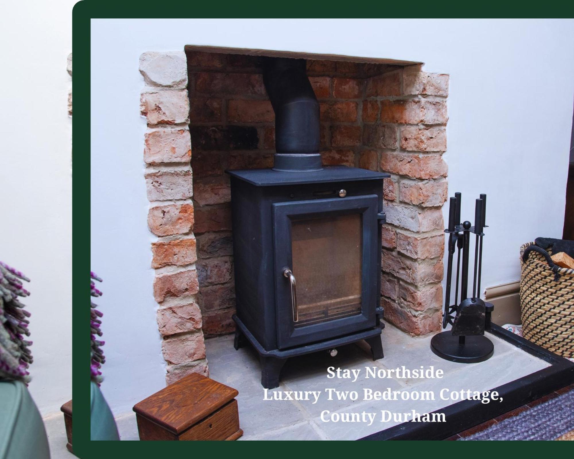 Work And Relax - Fast Wifi, Fireplace & Near Pub Newton Aycliffe Eksteriør billede